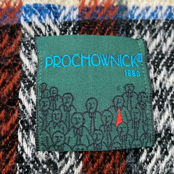 Prochownick 1880 women’s plaid fringe scarf - Picture 2 of 6